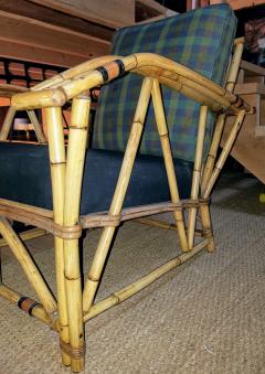  940s Bamboo Rattan Lounge Chair - 1555422
