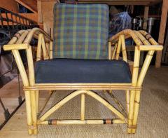  940s Bamboo Rattan Lounge Chair - 1555423