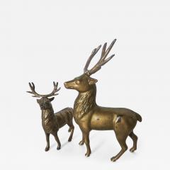  A C Williams Company Pair of Reindeer Antique Still Banks American circa 1910 - 2734900