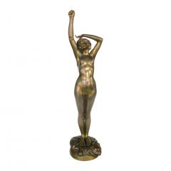  A Calendi Bronze Sculpture Nude Woman Stretching Femme nue s etirant by A Calendi - 4345228