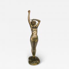  A Calendi Bronze Sculpture Nude Woman Stretching Femme nue s etirant by A Calendi - 4345364