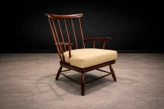  A Forma Decorativa Brazilian Modern Armchair in Imbuia Wood Cushion A Forma Decorativa - 4525050