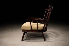  A Forma Decorativa Brazilian Modern Armchair in Imbuia Wood Cushion A Forma Decorativa - 4525056