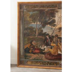  A Minguez Large Framed Painting La Merienda by A Minguez - 3314141