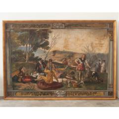  A Minguez Large Framed Painting La Merienda by A Minguez - 3314154