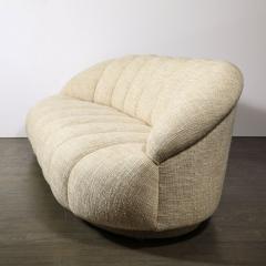  A Rudin Mid Century Modernist Channel Form Cloud Sofa in Holly Hunt Fabric by A Rudin - 3599965