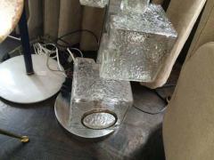  A V Mazzega 1960s Murano Ice Glass Floor Lamp - 2381356