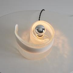  A V Mazzega 1970s Mazzega Murano Glass Swirl Table Lamp - 3425603