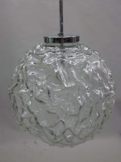  A V Mazzega Italian Mid Century Blown Murano Glass Pendant or Lantern Attributed to Mazzega - 1876807