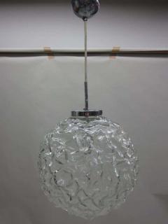  A V Mazzega Italian Mid Century Blown Murano Glass Pendant or Lantern Attributed to Mazzega - 1876808