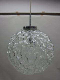  A V Mazzega Italian Mid Century Blown Murano Glass Pendant or Lantern Attributed to Mazzega - 1876820