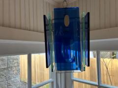  A V Mazzega Italian Modern Fontana Arte Style Pendant Or Lantern - 3894247