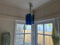  A V Mazzega Italian Modern Fontana Arte Style Pendant Or Lantern - 3894269