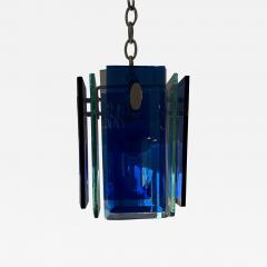  A V Mazzega Italian Modern Fontana Arte Style Pendant Or Lantern - 3895609