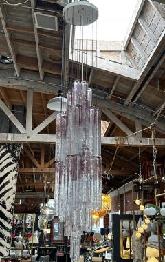  A V Mazzega Mazzega Cascade Chandelier by Carlo Nason in Opalescent Murano Glass 1960 - 2975485