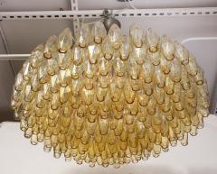  A V Mazzega Mazzega Champagne Glass Polyhedral Chandelier - 3261176