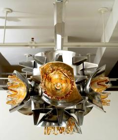  A V Mazzega Mazzega Custom Brutalist Chandelier - 3871248