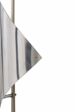  A V Mazzega Mazzega Italian Modern Handblown Glass Polished Stainless Steel Wall Light - 4163207