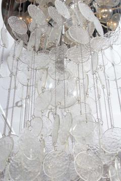  A V Mazzega Mazzega Multi Strand Glass Disc Chandelier - 1905320