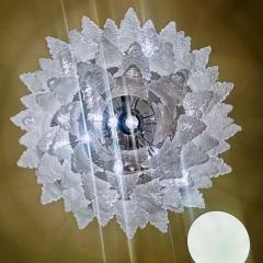  A V Mazzega Mazzega Murano Pulegoso Glass Stalactite Chandelier 1970s - 3888564