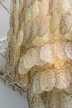  A V Mazzega Monumental Italian Modern Amber Glass Chandelier by Mazzega - 4702671