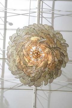  A V Mazzega Monumental Italian Modern Amber Glass Chandelier by Mazzega - 4702673