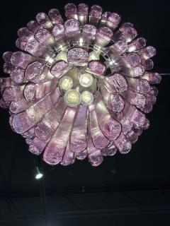  A V Mazzega Monumental a v Mazzega 3 Tier Lilac Murano Glass Chandelier - 4619966