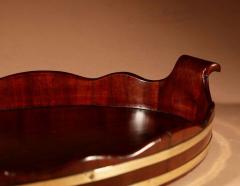  A Very Decorative and Useful Original Oval Mahogany Coopered Tray - 3264597