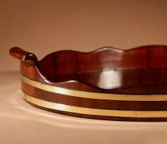  A Very Decorative and Useful Original Oval Mahogany Coopered Tray - 3264598