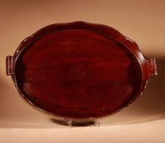  A Very Decorative and Useful Original Oval Mahogany Coopered Tray - 3264599