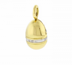  AARON BASHA Aaron Basha Sapphire and Diamond Egg Charm Pendant - 3862725
