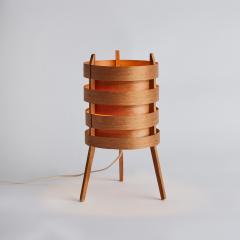  AB Ellysett 1960s Hans Agne Jakobsson Tripod Wood Table Lamp for AB Ellysett - 2887905