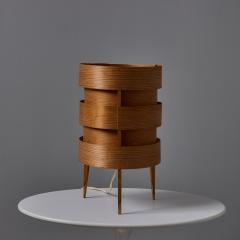  AB Ellysett 1960s Hans Agne Jakobsson Tripod Wood Table Lamp for AB Ellysett  - 4281626