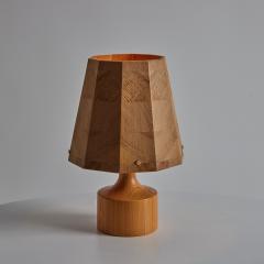  AB Ellysett Pair of 1960s Wood Table Lamps Attributed to Hans Agne Jakobsson for AB Ellysett - 3425615