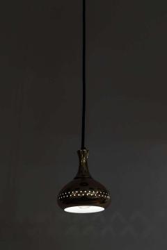  AB Markaryd 1950s Hans Agne Jakobsson Perforated Brass Pendants for Markaryd - 1281225