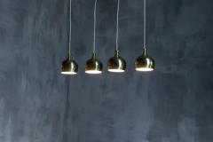  AB Markaryd Brass Pendant Lamp by Hans Agne Jakobsson for Markaryd Scandinavia 1960s - 4117378