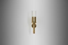 AB Markaryd Hans Agne Jakobsson Brass Wall Lamp for AB Markaryd Sweden ca 1960s - 4242338