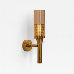  AB Markaryd Hans Agne Jakobsson Brass Wall Lamp for AB Markaryd Sweden ca 1960s - 4248827