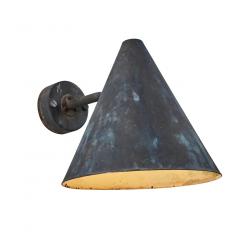  AB Markaryd Set of 4 1950s Hans Agne Jakobsson Tratten Patinated Outdoor Sconces - 2498041