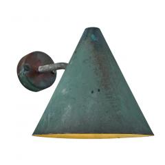  AB Markaryd Set of 4 1950s Hans Agne Jakobsson Tratten Patinated Outdoor Sconces - 2498045