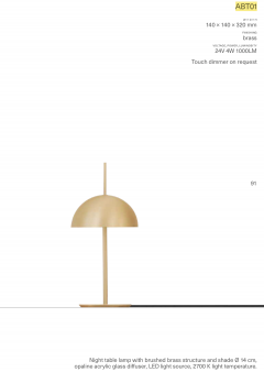  ABT01 table lamp no dimmer  - 2087060