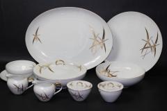  ACI Fine China ACI Fine China Mid Century Modern Harvest Porcelain Dinner Service 88 Piece - 2218095