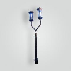  ADG Lighting 2 headed Lantern On Post - 2053655