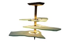  ADG Lighting 3 tier glass pendant - 4730404
