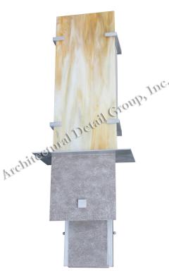  ADG Lighting 5062 Honey Glass Wall Sconce ADG Lighting - 1359156