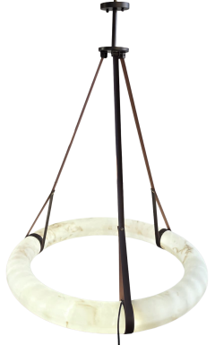  ADG Lighting Alabaster leather fixture - 4723005