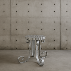  ADG Lighting Aluminum hammered stool - 4486352