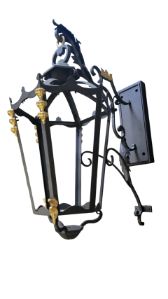  ADG Lighting Black gold Sconce restoration - 4722975