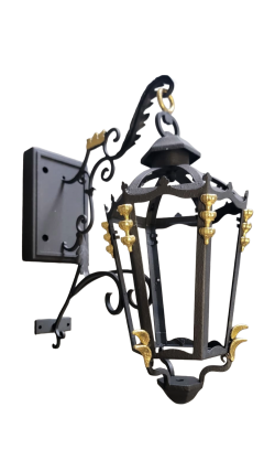  ADG Lighting Black gold Sconce restoration - 4722976