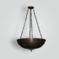  ADG Lighting Bronze Bowl Pendant Crossover Light Fixture - 2057172